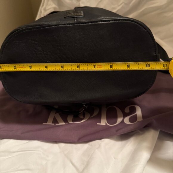 Kooba Black Leather Shoulder Purse with Zip decoration - Picture 7 of 7